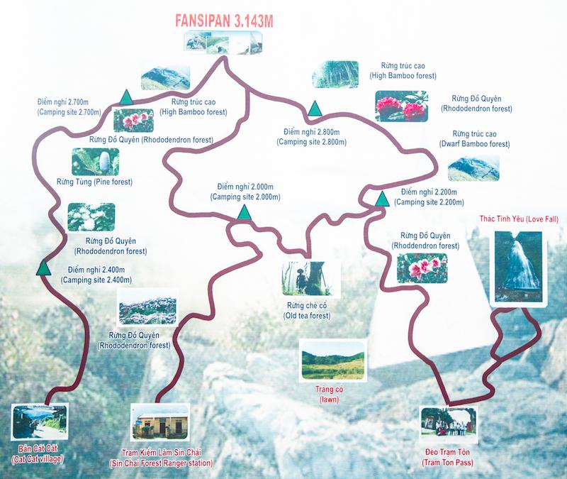 Fansipan map